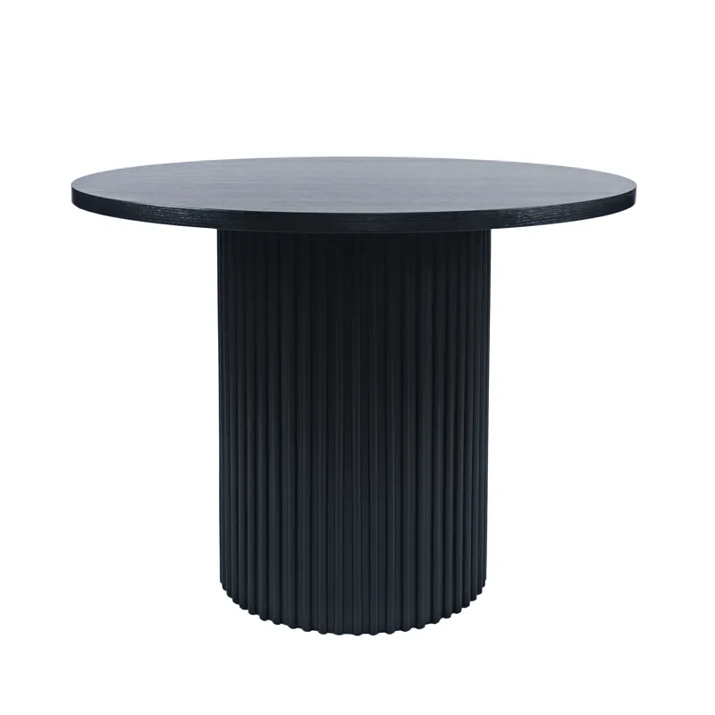 Auden 48\" Round Counter Height Mid-Century Modern Fluted Pedestal Dining Table