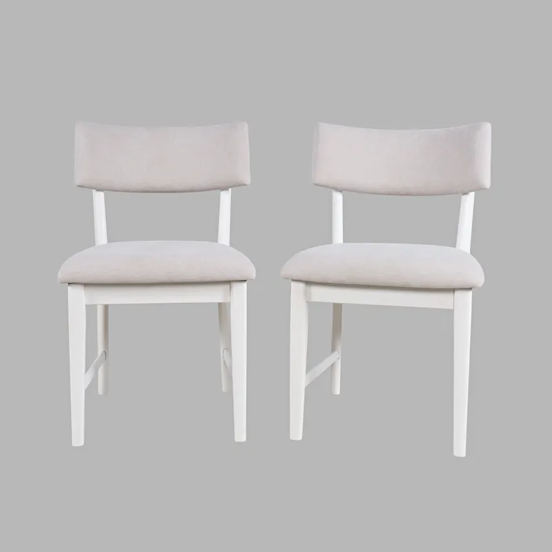 Beck Contemporary Upholstered Split Back Dining Chair Set Of 2