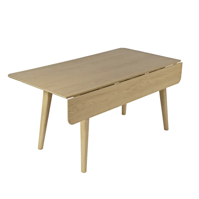 Bowie 66\" Harvest Mid-Century Modern Drop-Leaf Dining Table