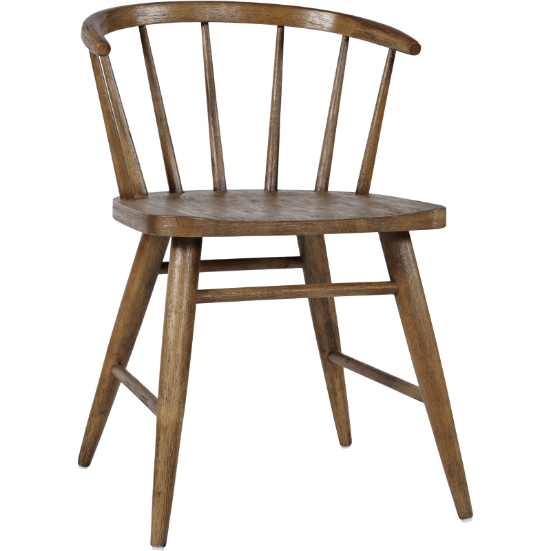 Fitz Traditional Solid Wood Curved Back Spindle Dining Chair(Set