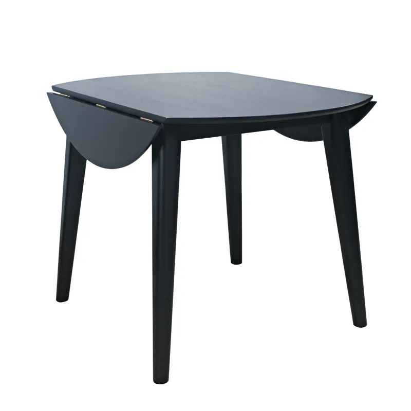 Percy 42\" Contemporary Round Drop-Leaf Dining Table