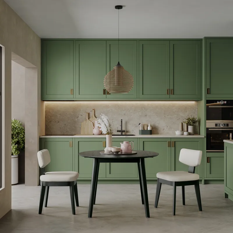 Percy 42\" Contemporary Round Drop-Leaf Dining Table