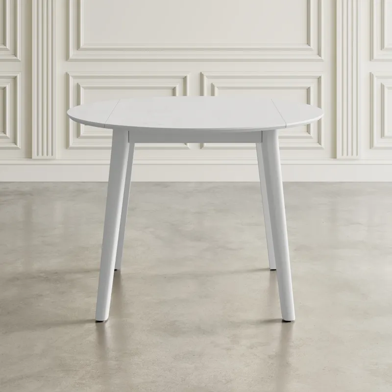 Percy 42\" Contemporary Round Drop-Leaf Dining Table