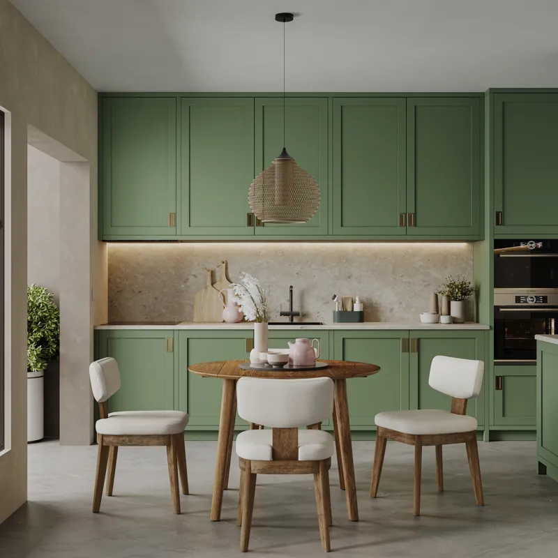 Tate Mid-Century Modern Split Back Upholstered Dining Chair(Set Of 2)