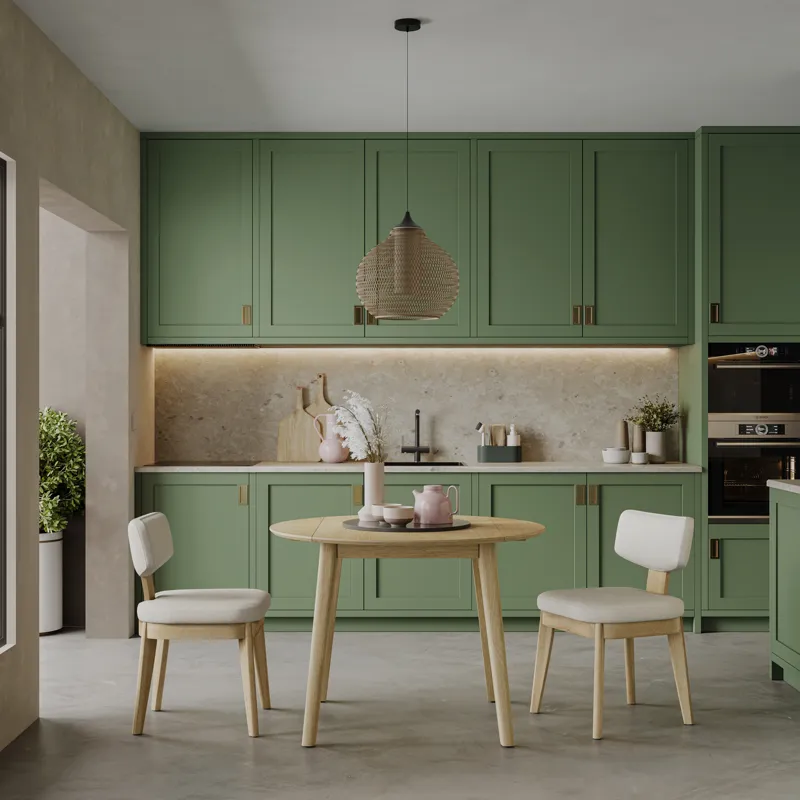 Tate Mid-Century Modern Split Back Upholstered Dining Chair(Set Of 2)