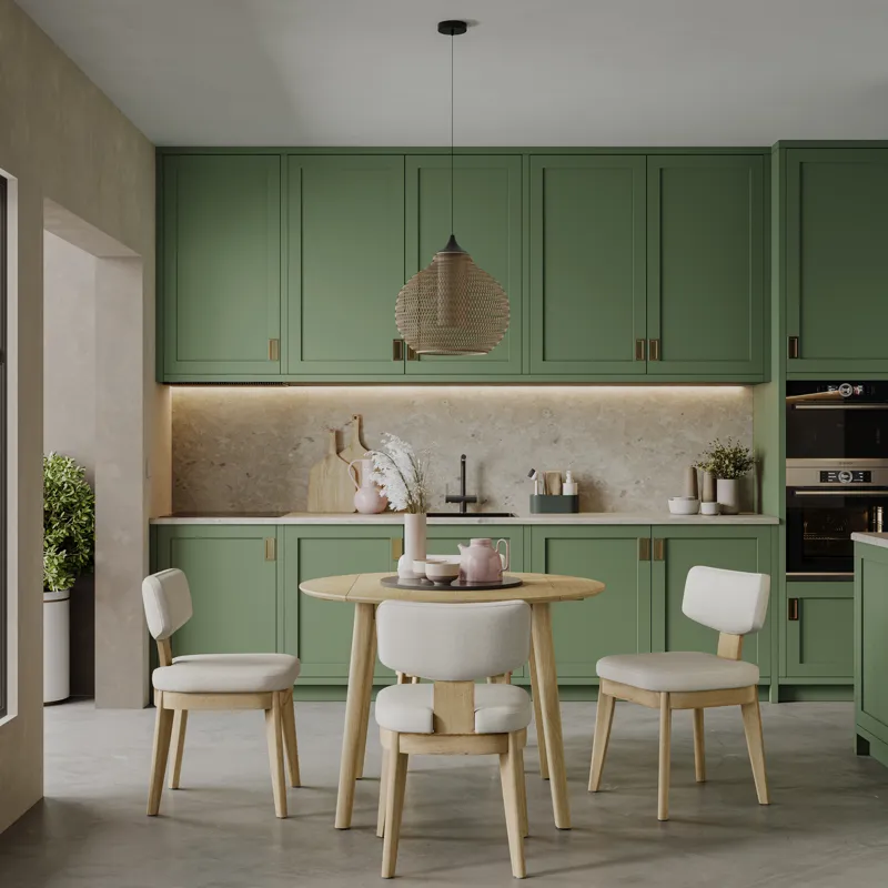 Tate Mid-Century Modern Split Back Upholstered Dining Chair(Set Of 2)