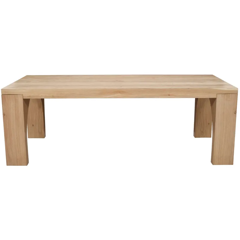 Archimedes 88-Inch Modern Wood Dining Table With Arched Base