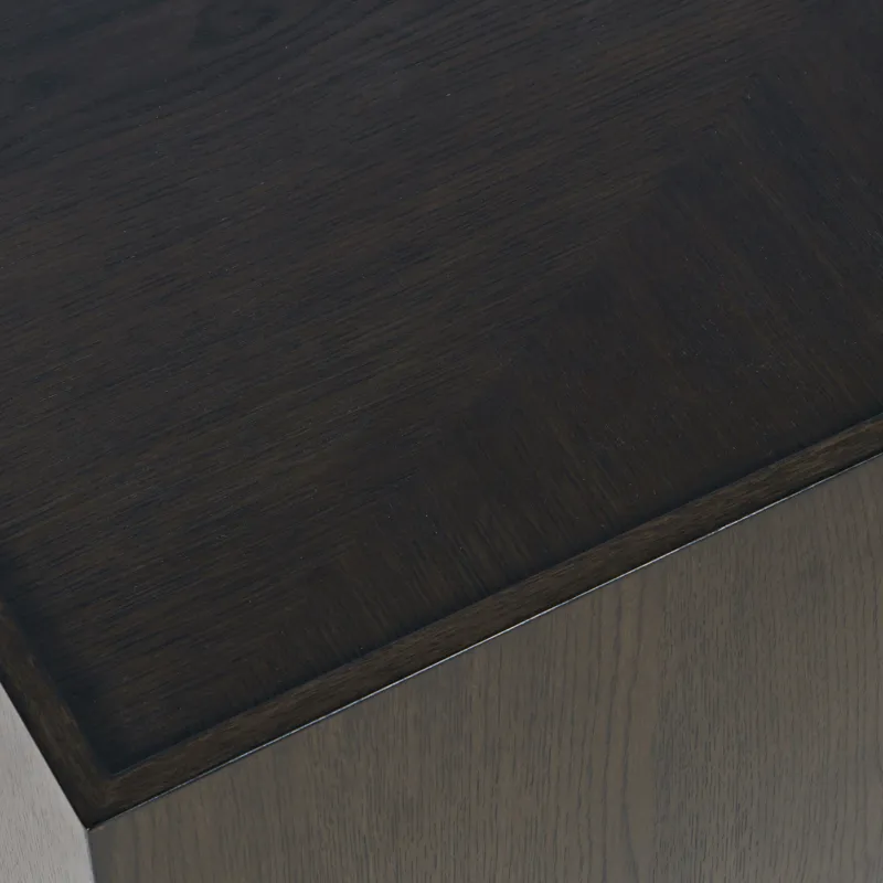 Laurel Creek Modern Contemporary 52\" Block Coffee Table With Hidden Casters