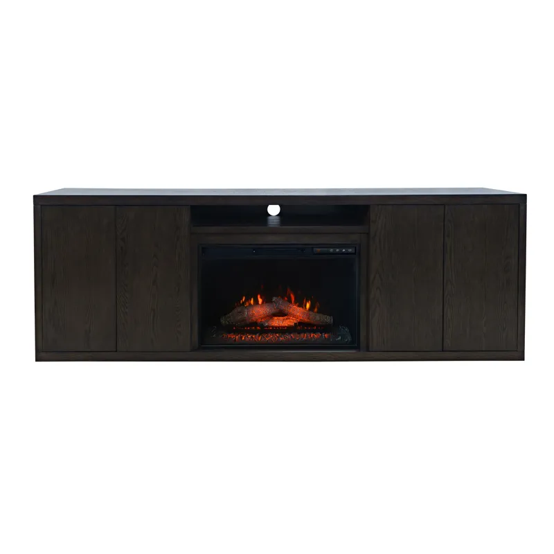 Laurel Creek Modern Contemporary 78" Electric LED Fireplace With Storage