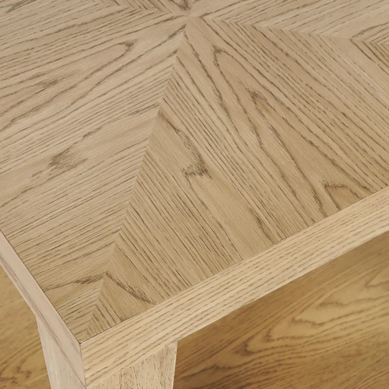 Laurel Creek Modern Contemporary 24\" Square End Table With Open Shelf