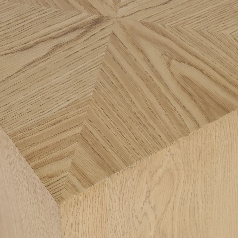 Laurel Creek Modern Contemporary Square Block Pedestal End Table