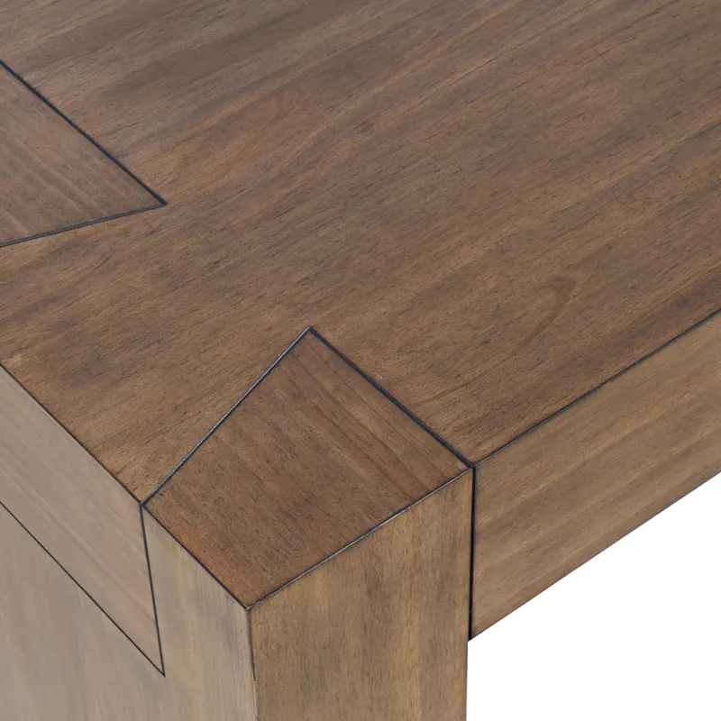 Taos Modern Rustic 52\" Dovetailed Coffee Table