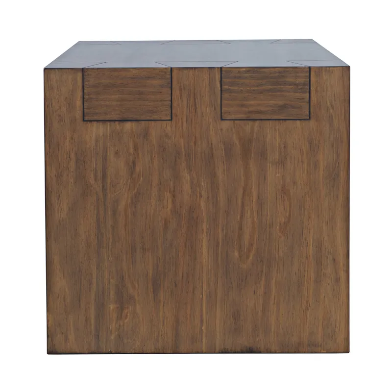 Taos Modern Rustic Square Dovetailed End Table