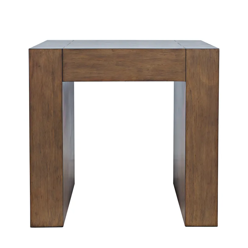 Taos Modern Rustic Square Dovetailed End Table
