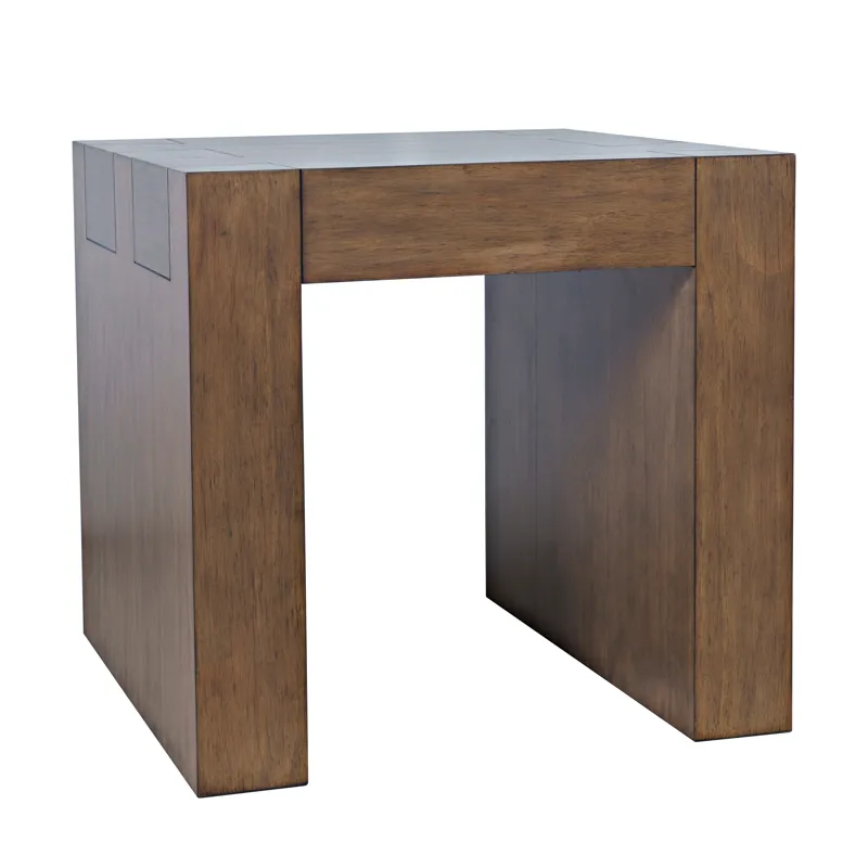 Taos Modern Rustic Square Dovetailed End Table