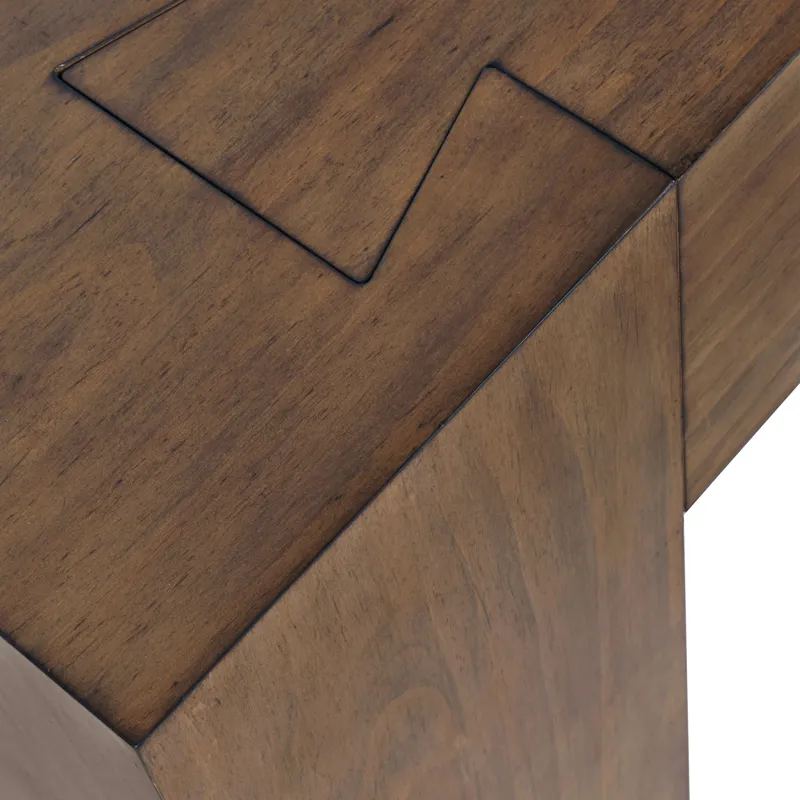 Taos Modern Rustic 79\" Dovetailed Sofa Console Table