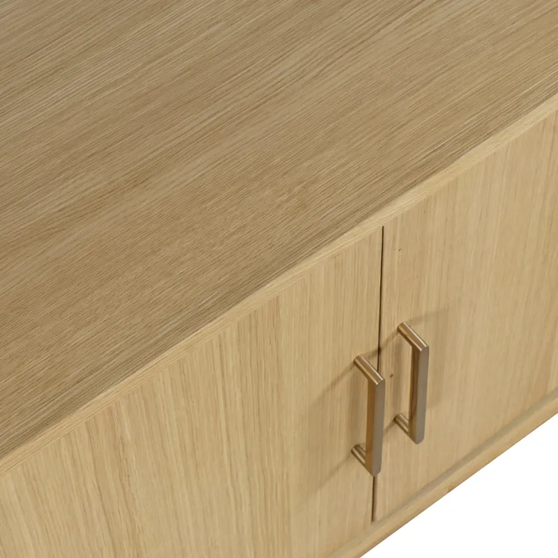 Olson 57\" Mid-Century Modern Scandinavian Console TV Stand Storage Cabinet