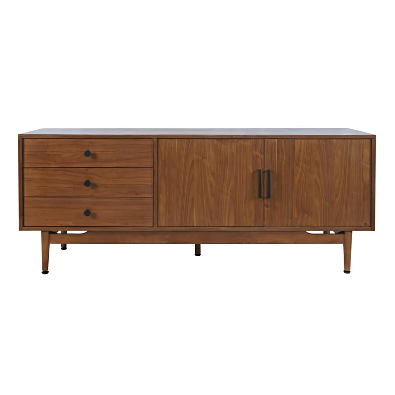 Olson 67\" Mid-Century Modern Scandinavian Console TV Stand Storage Cabinet