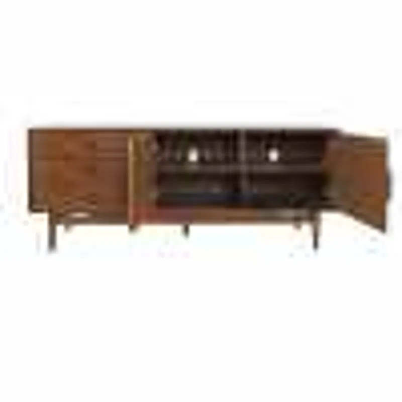 Olson 67\" Mid-Century Modern Scandinavian Console TV Stand Storage Cabinet