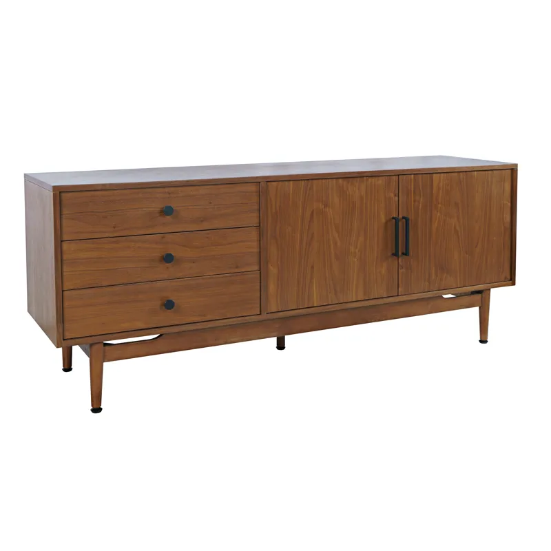 Olson 67\" Mid-Century Modern Scandinavian Console TV Stand Storage Cabinet