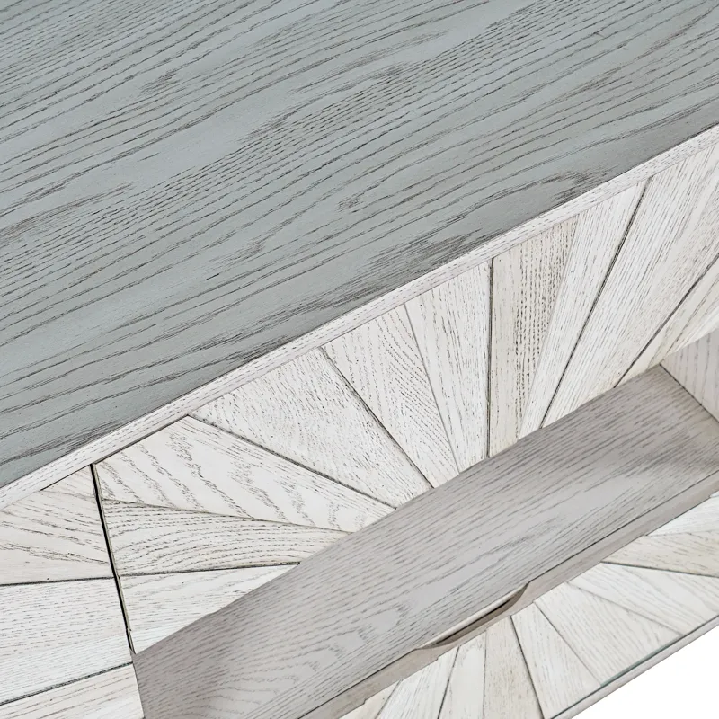 Reece 60\" Mid-Century Modern Starburst TV Stand Console Storage Cabinet