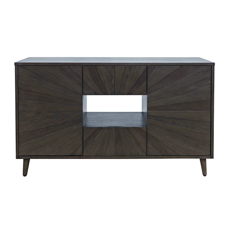 Reece 50\" Mid-Century Modern Starburst TV Stand Console Storage Cabinet