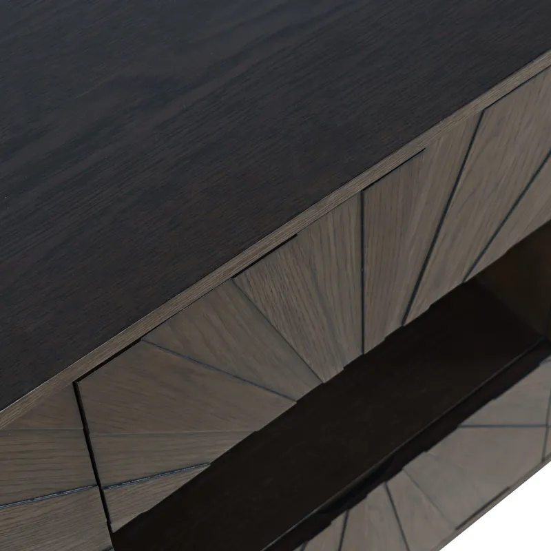 Reece 60\" Mid-Century Modern Starburst TV Stand Console Storage Cabinet