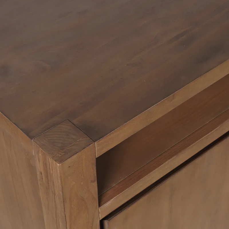 Brownstone 70\" Modern Transitional Media Console TV Stand With Four-Door Cabinet Storage