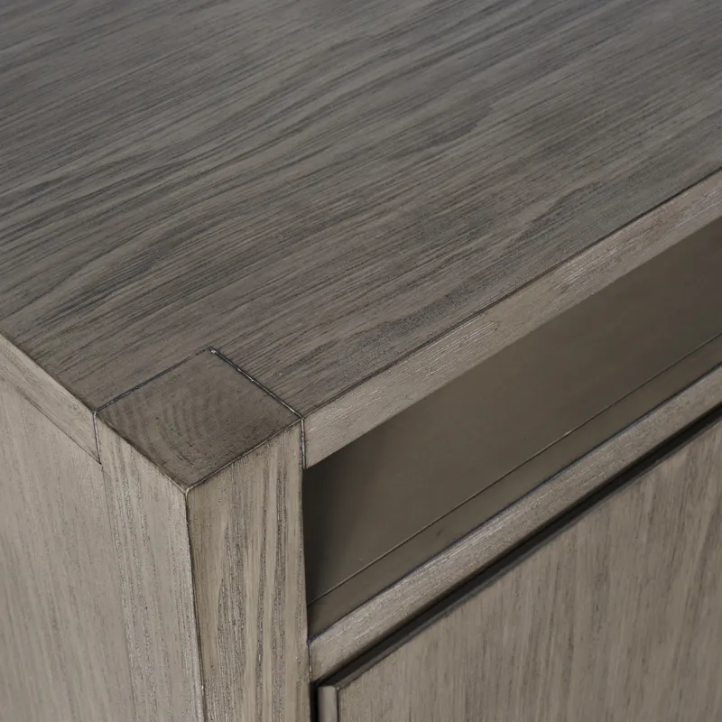 Brownstone 80\" Modern Transitional Media Console TV Stand With Four-Door Cabinet Storage