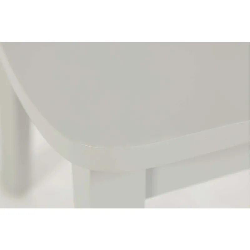 Simplicity 3-Piece Solid Wood Drop-Leaf Extension Dining Set With X-Back Chairs