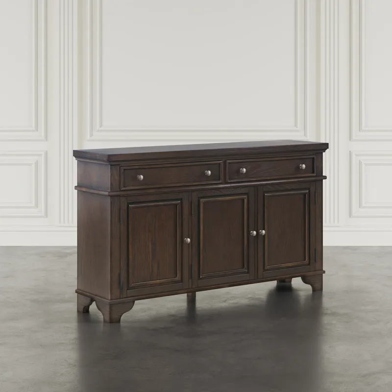 Brentwood 60\" Modern Transitional Three Door Sideboard Storage Cabinet