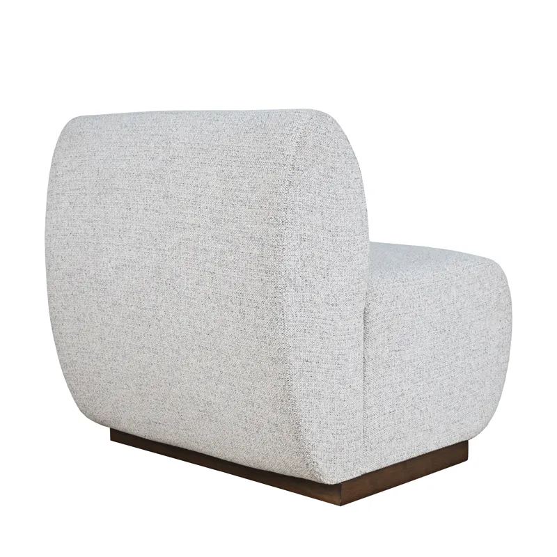 Milano Modern Banquette Upholstered Sectional One Seat Bench With Performance Fabric