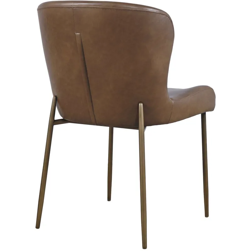 Easley Upholstered Curved-Back Modern Dining Chairs With Metal Legs Set Of 2