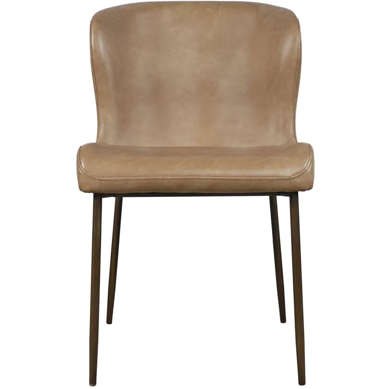 Easley Upholstered Curved-Back Modern Dining Chairs With Metal Legs Set Of 2