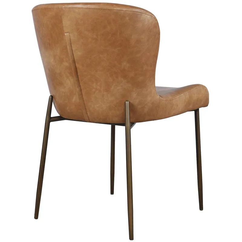 Auden 7-Piece Mid-Century Modern Dining Set With Easley Upholstered Chairs