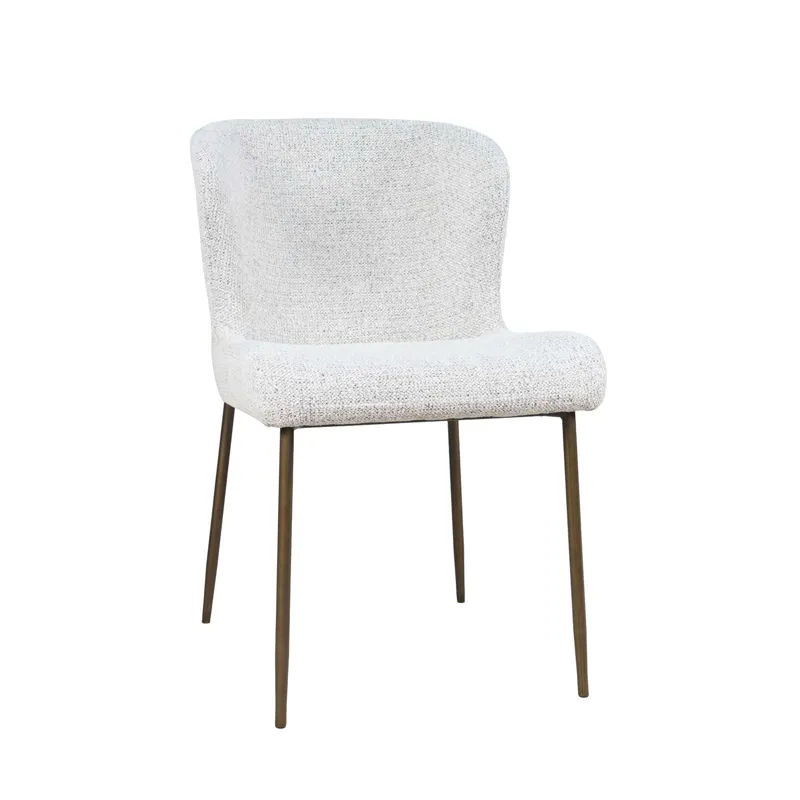 Auden Five Piece Mid-Century Modern Dining Set With Performance Upholstered Chairs