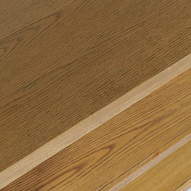 Janzen 50\" Contemporary Modern Sofa Console Table With Open Storage Shelves