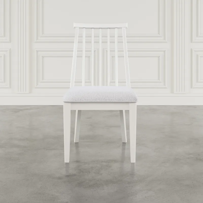 Westport Modern Farmhouse Upholstered Dowelback Dining Chair Set Of 2