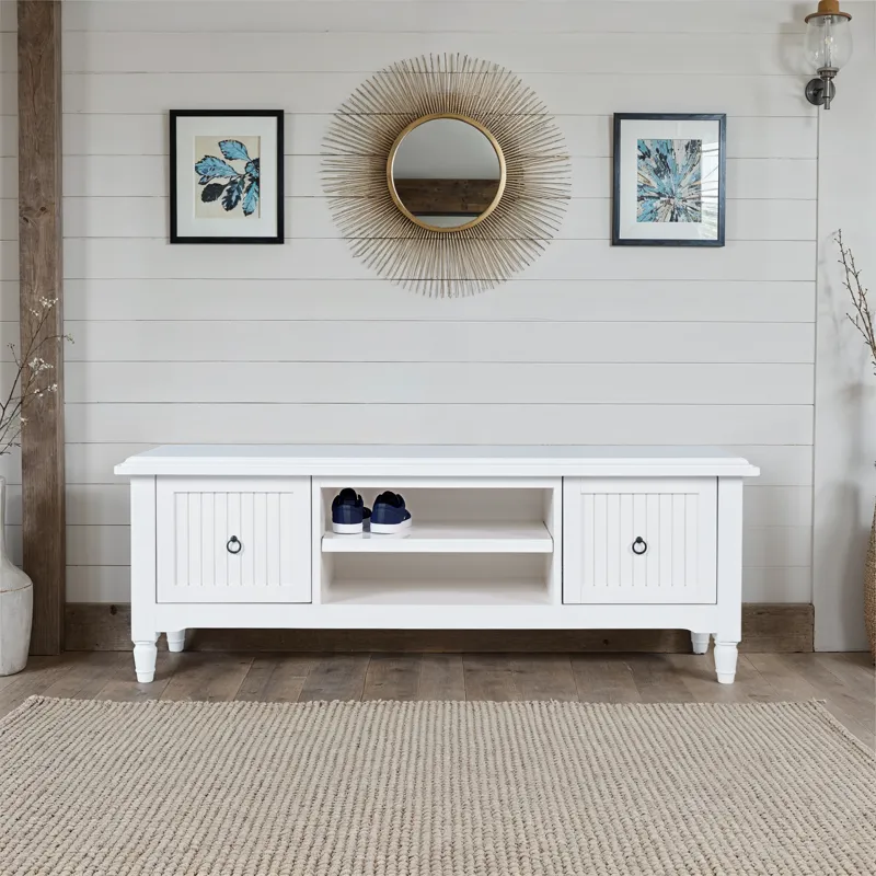 Westport 58\" Modern Farmhouse Coastal Storage Bench Component Only