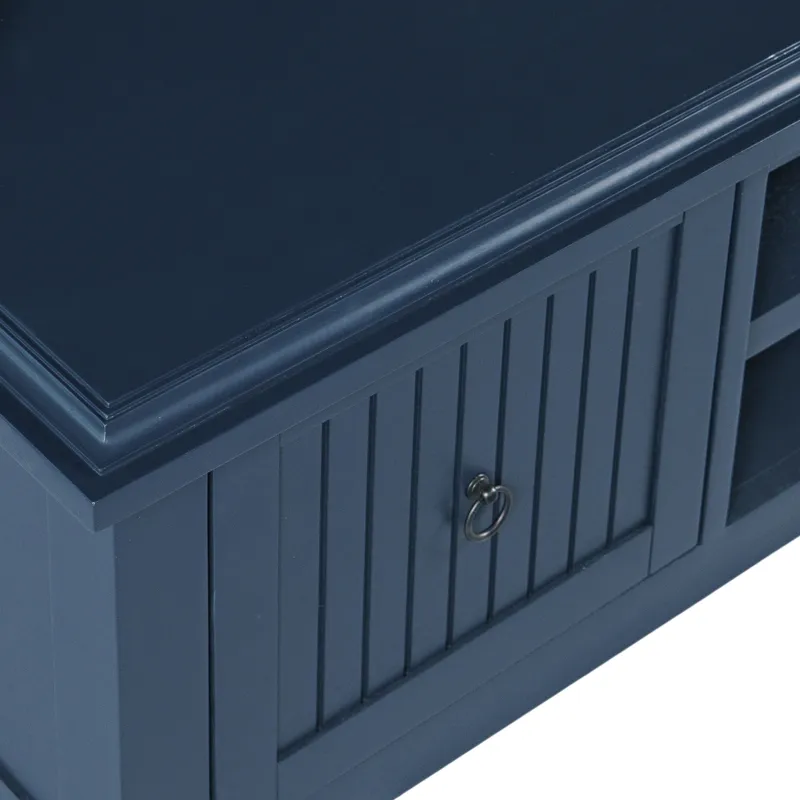 Westport 58\" Modern Farmhouse Coastal Storage Bench Component Only
