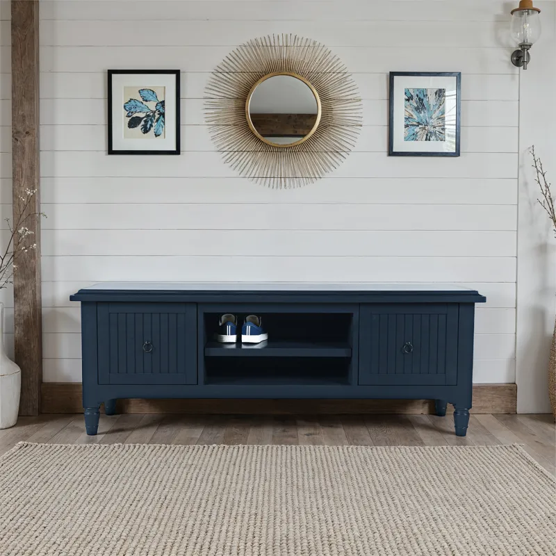 Westport 58\" Modern Farmhouse Coastal Storage Bench Component Only