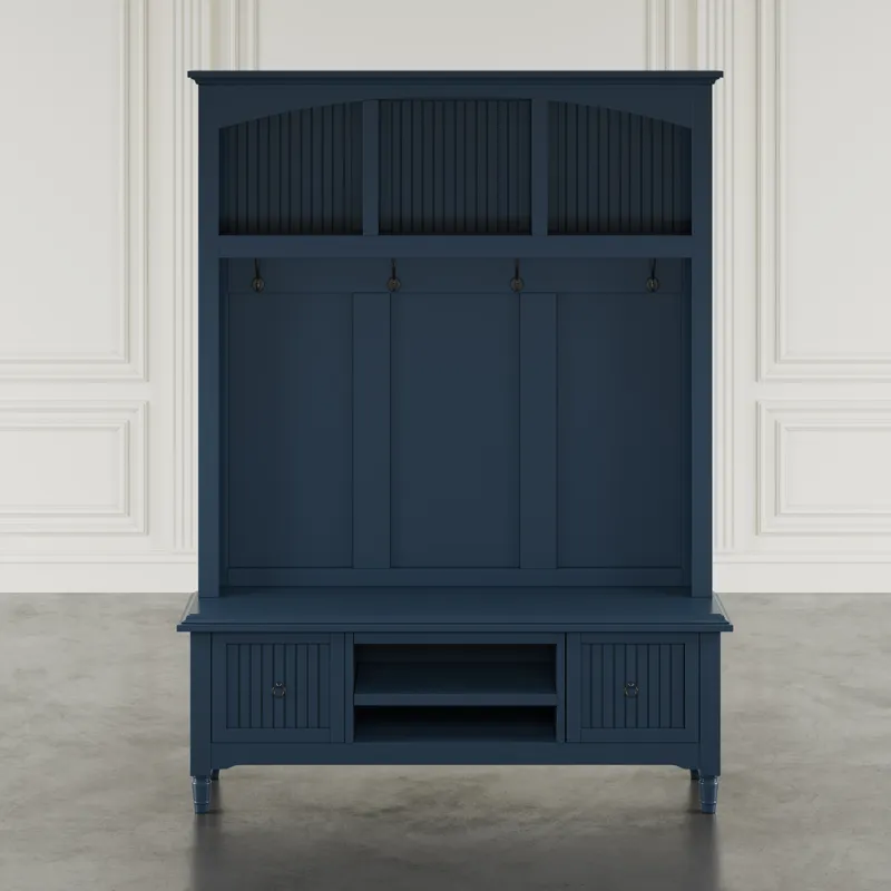 Westport Modern Farmhouse Hall Tree With Storage Bench