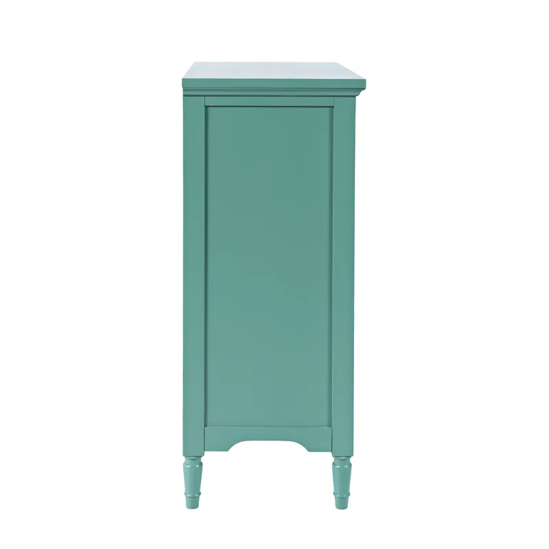 Westport 32" Glass Door Accent Cabinet a€“ Cottage Transitional Storage With Adjustable Shelves