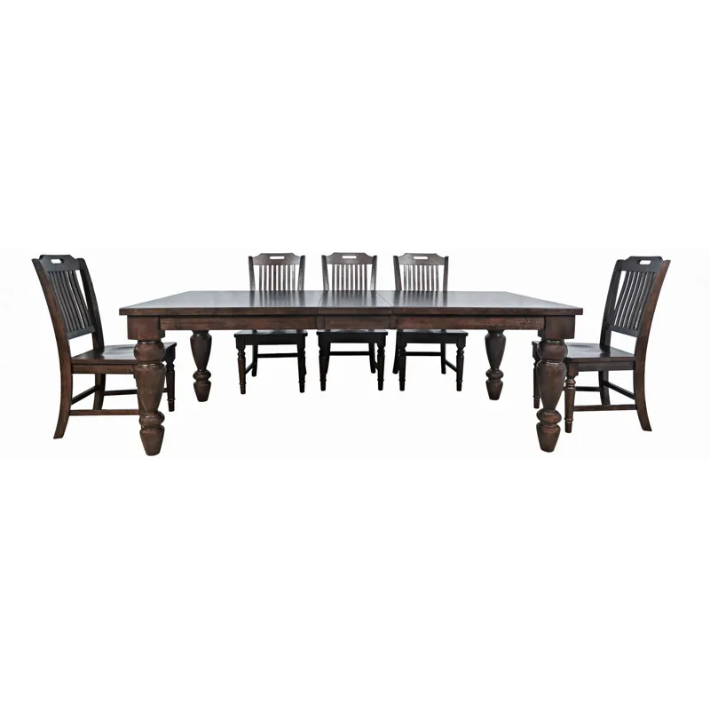Winchester Classic Farmhouse Rectangular 5-Piece Dining Set With Extension Table