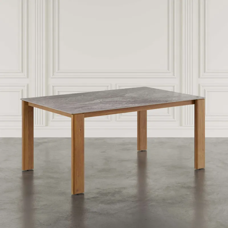 Sierrafina Modern Rustic 66-Inch Sintered Stone Dining Table