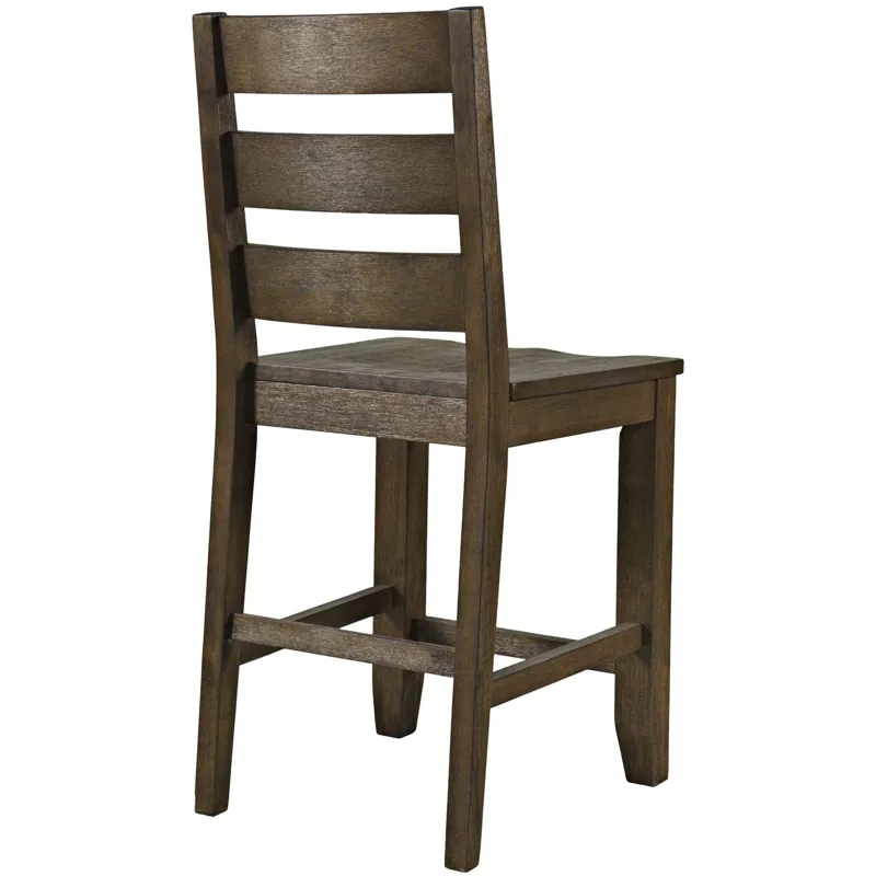 Sierrafina Modern Rustic Rung-Back Counter Barstools Set Of 2