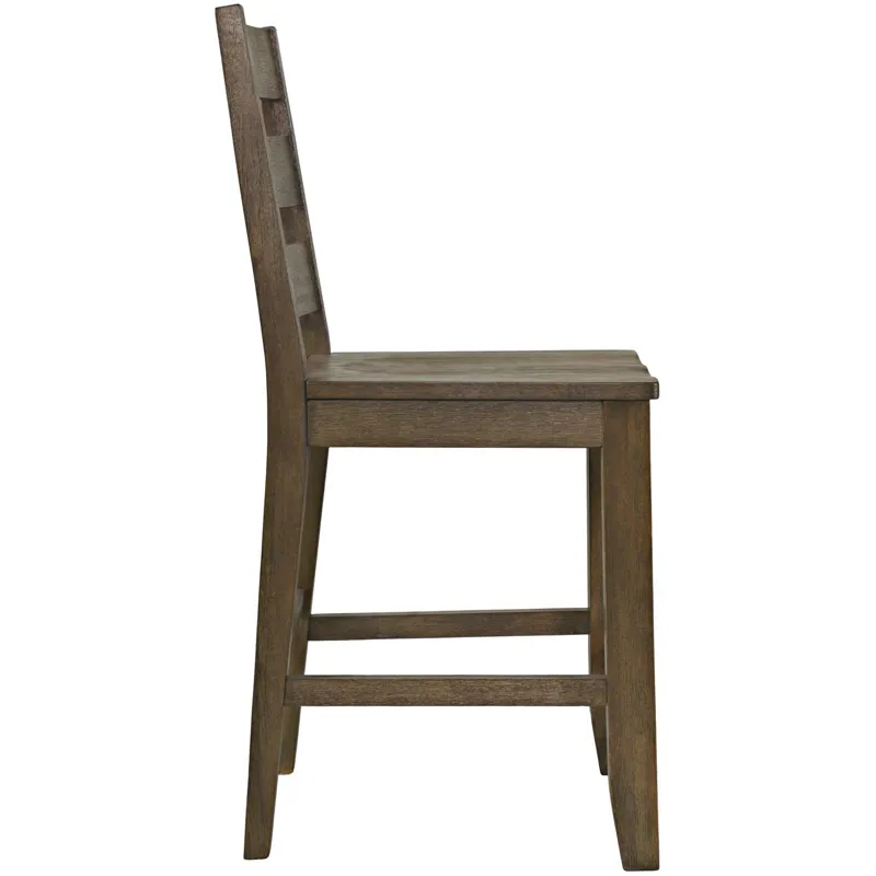 Sierrafina Modern Rustic Rung-Back Counter Barstools Set Of 2
