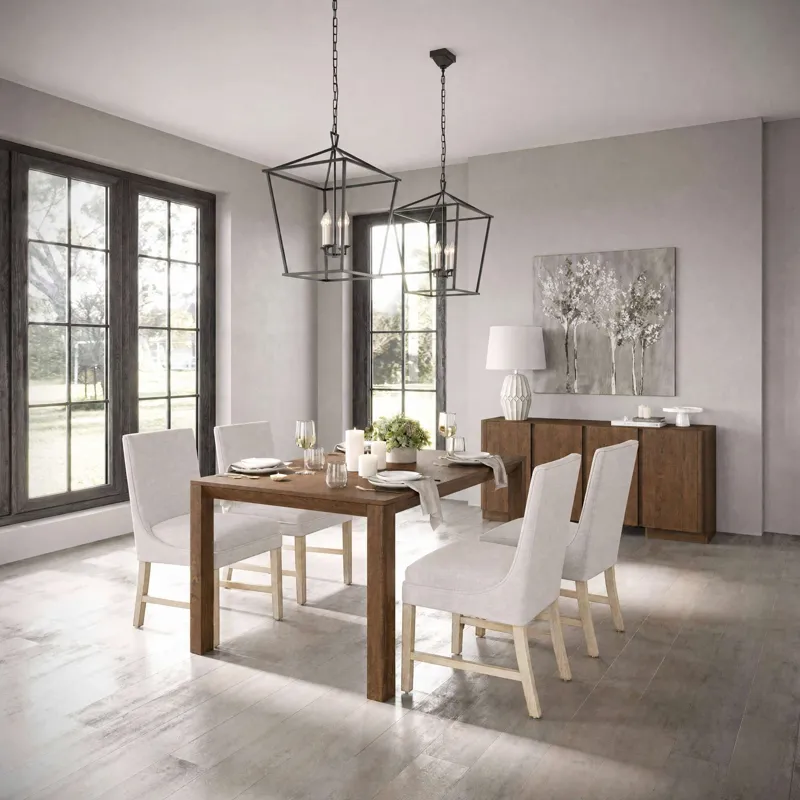 Carsons Modern Transitional Upholstered Dining Chair Set Of 2