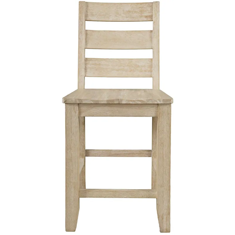 Sierrafina Modern Rustic Rung-Back Counter Barstools Set Of 2