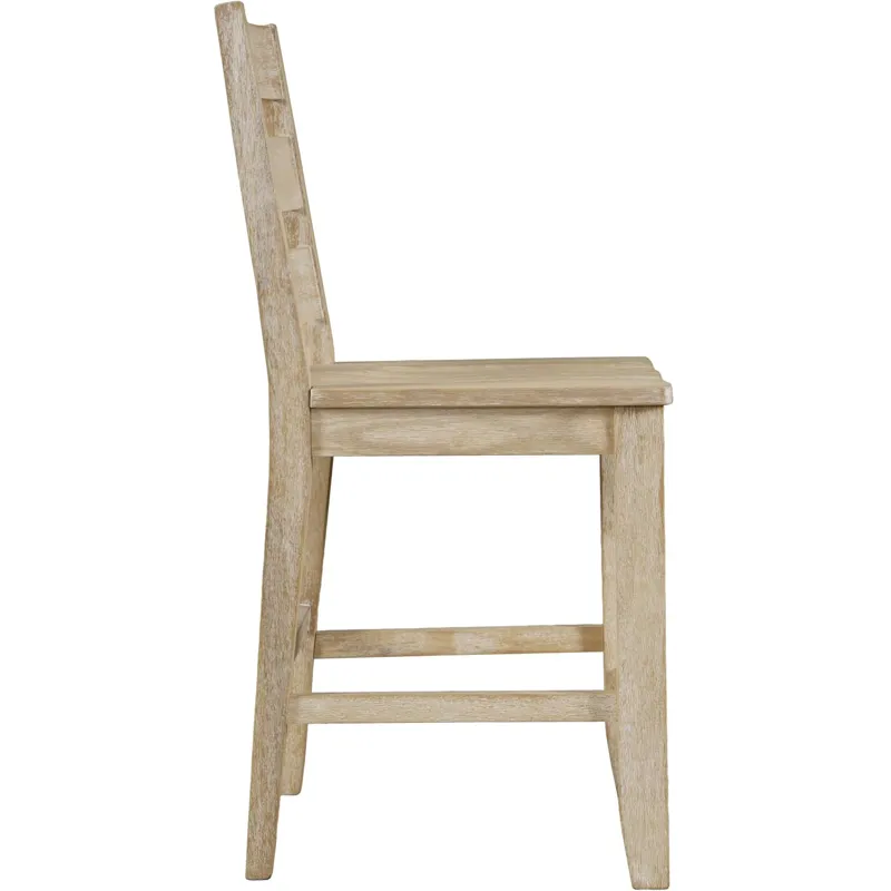 Sierrafina Modern Rustic Rung-Back Counter Barstools Set Of 2